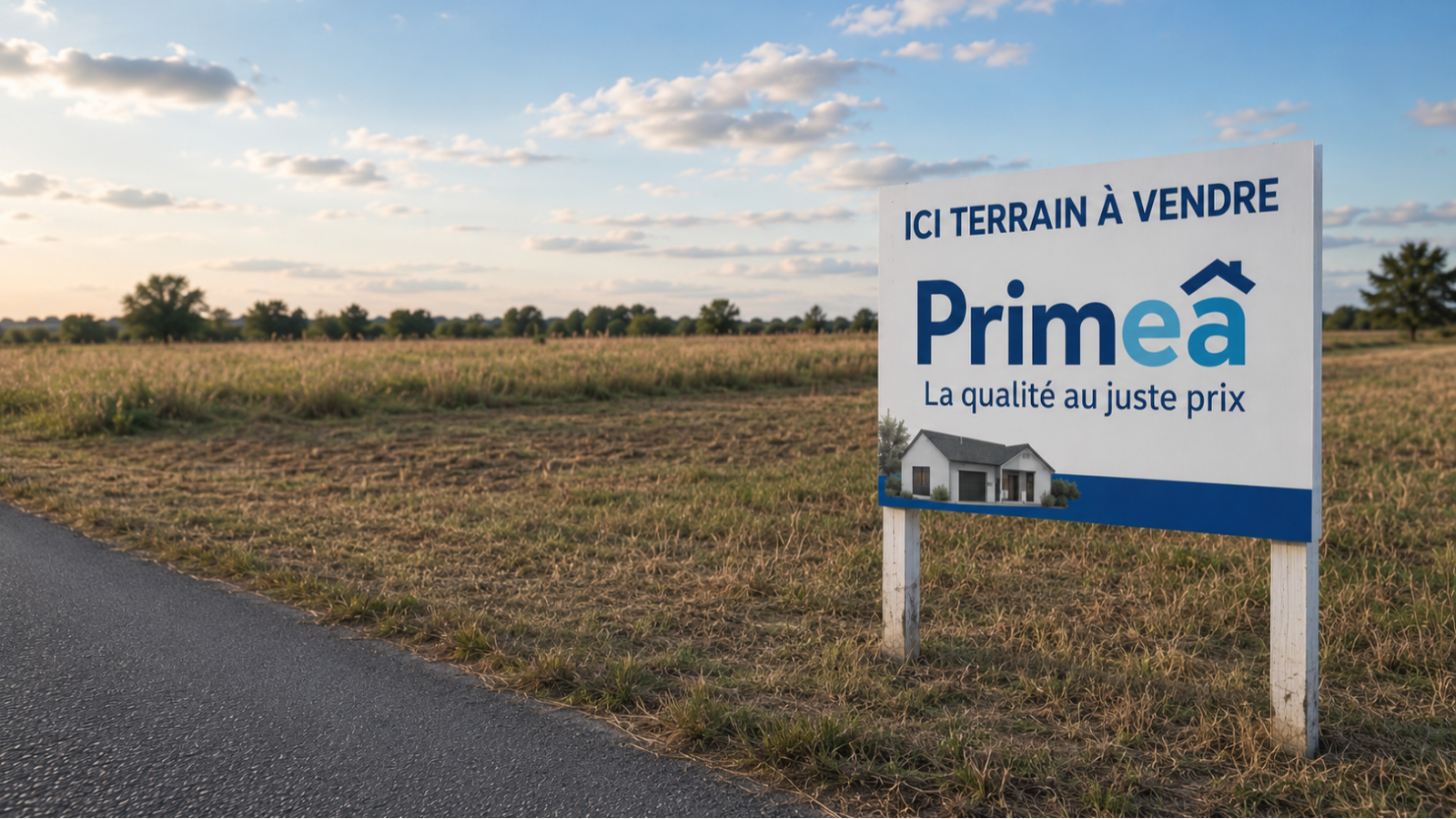 Terrain constructible de 562m2 à Toury