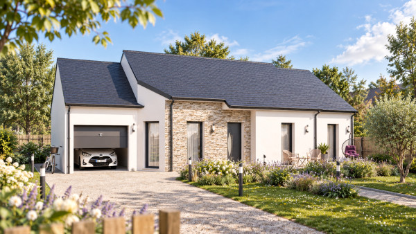 Maison neuve à Charentilly avec 3 chambres sur terrain de 968m2 - image 1