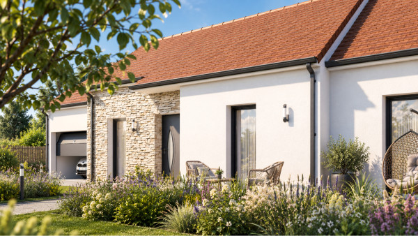 Maison neuve à Villecerf avec 3 chambres sur terrain de 1082m2 - image 3