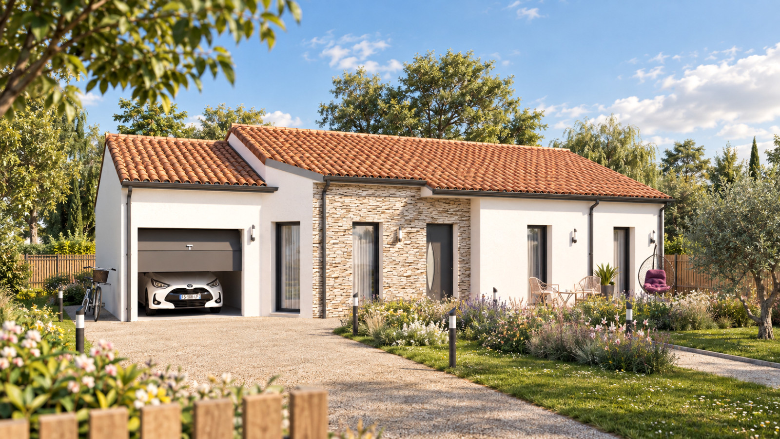 Maison neuve à Béruges avec 3 chambres sur terrain de 469m2 / image 2
