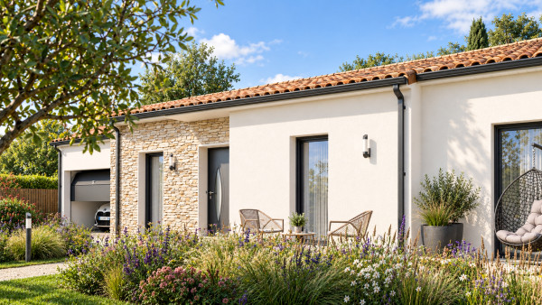 Maison neuve à Béruges avec 3 chambres sur terrain de 469m2 - image 3