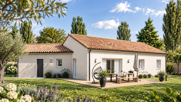 Maison neuve à Sommières-du-Clain avec 3 chambres sur terrain de 600m2 - image 1
