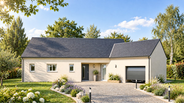 Maison neuve à Montlouis-sur-Loire avec 3 chambres sur terrain de 577m2 - image 2