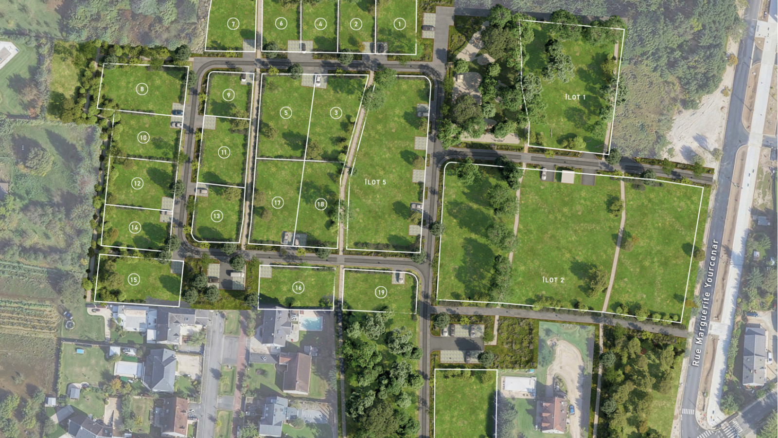 Terrain constructible de 369m2 à Olivet