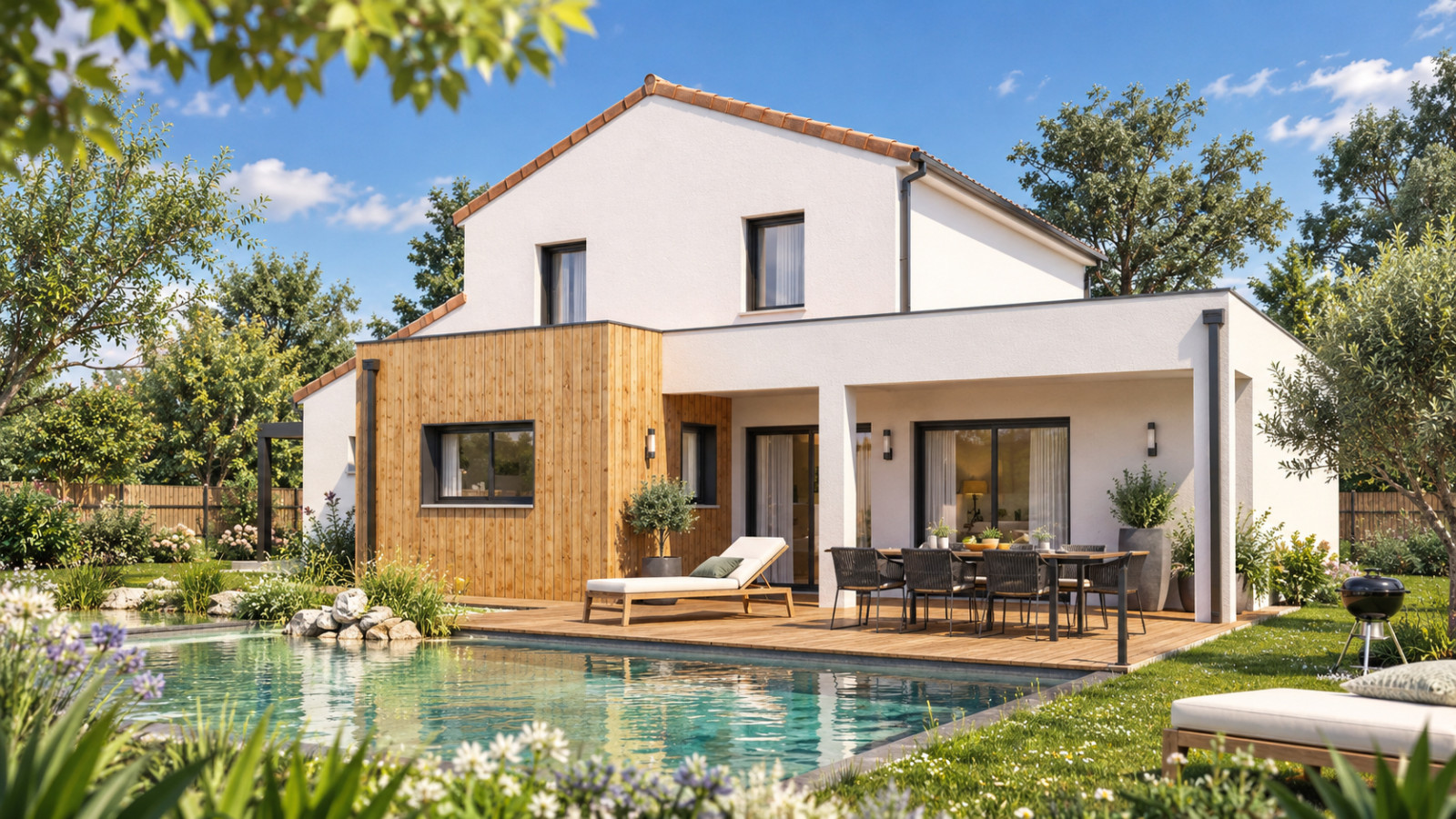 Maison neuve à Béruges avec 4 chambres sur terrain de 442m2 / image 3
