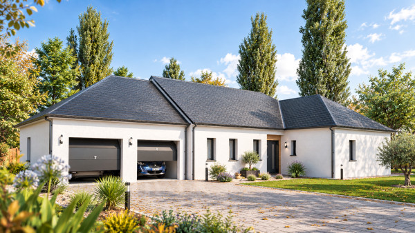 Maison neuve à Pernay avec 3 chambres sur terrain de 790m2 - image 1