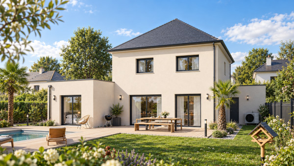 Maison neuve à Lavoux avec 4 chambres sur terrain de 1750m2 - image 2