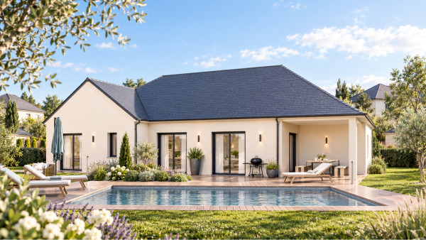 Maison neuve à Savonnières avec 3 chambres sur terrain de 1134m2 - image 2