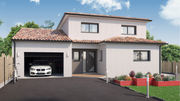 Maison neuve à Sommières-du-Clain avec 4 chambres sur terrain de 625m2 - image 2