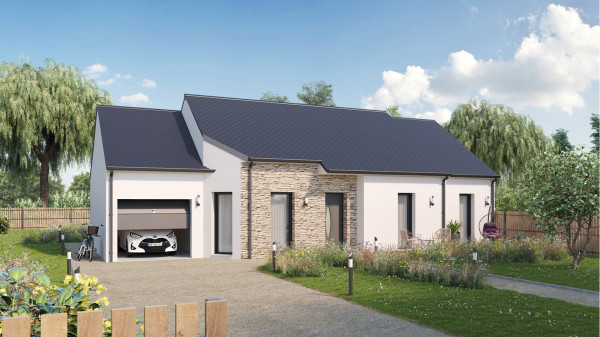 Maison neuve à Huisseau-sur-Mauves avec 3 chambres sur terrain de 647m2 - image 1