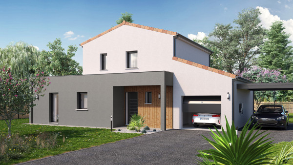 Maison neuve à Neuville-de-Poitou avec 4 chambres sur terrain de 501m2 - image 2